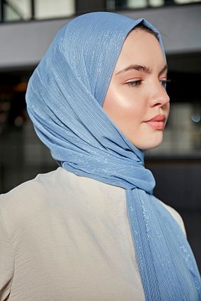 شال آبی زنانه پلی استر Scarf - کد 818109848