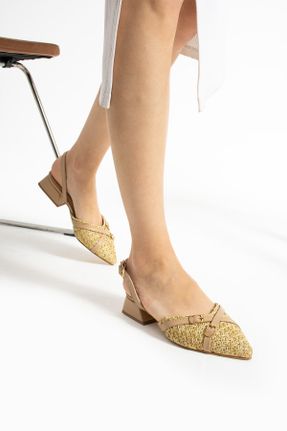 کفش پاشنه بلند کلاسیک قهوه ای زنانه PU پاشنه ضخیم پاشنه کوتاه ( 4 - 1 cm ) کد 818120969