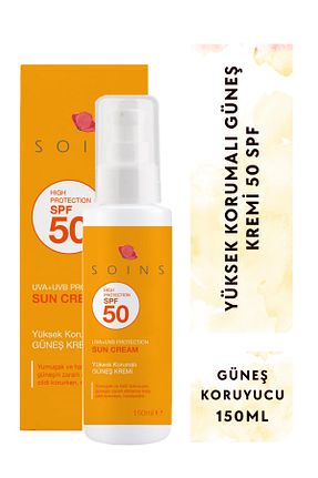 کرم ضد آفتاب بدن SPF 50 + Soins Organic - کد 144398126
