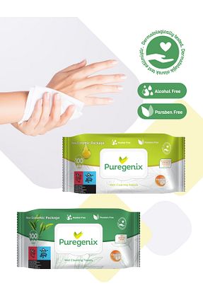 دستمال مرطوب Puregenix - کد 818184636