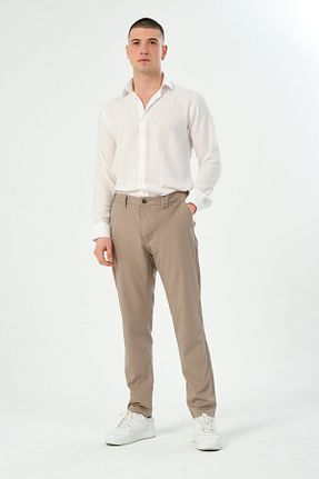 شلوار بژ مردانه پارچه Wdax - کد 818313816
