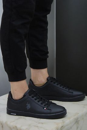 کفش اسنیکر مشکی زنانه بند دار U.S. Polo Assn. - کد 818385600