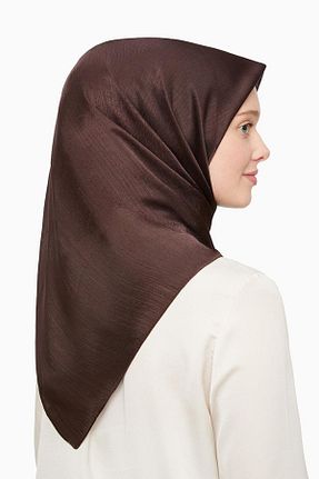 روسری قهوه ای ساده Levidor - کد 749804933