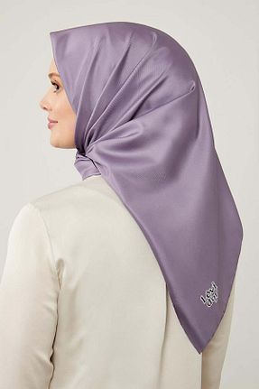 روسری بنفش پلی استر Levidor - کد 818436546