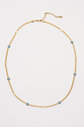 گردنبند استیل ( فولاد ) طلائی زنانه استیل (فولاد) eternalpassion - کد 808742094