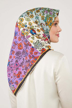 روسری بنفش 90 x 90 Levidor - کد 818436188