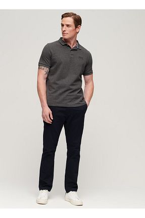 پولوشرت طوسی مردانه پارچه SUPERDRY - کد 818447097