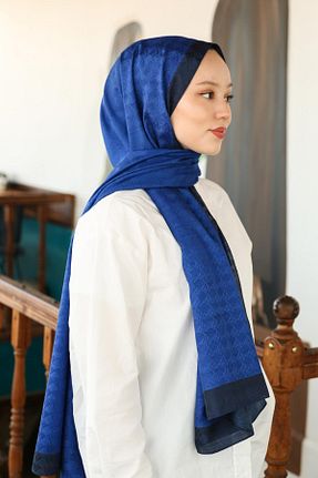 شال سرمه ای زنانه ویسکون Hint İpek - کد 801247975