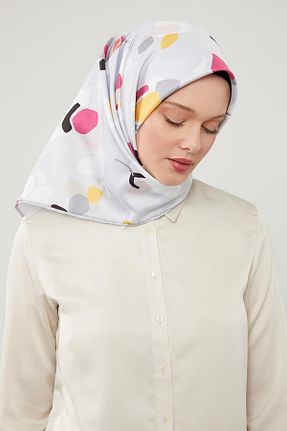 روسری طوسی İpek Tivil Levidor - کد 818498284