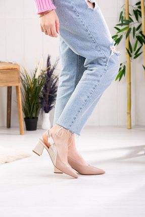 کفش کلاسیک بژ زنانه چرم خالص lizshoe - کد 818661379