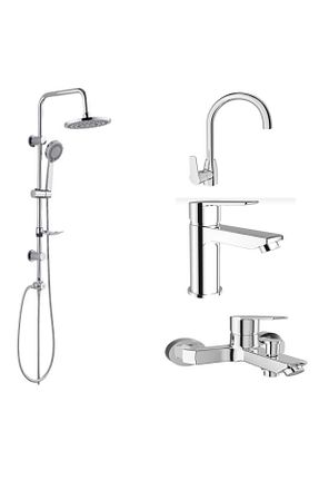 شیرآلات حمام Krom Kaplı Pirinç KALE - کد 737389988