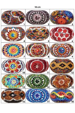 چراغ مطالعه / رومیزی رنگی شیشه Demmex - کد 819006933