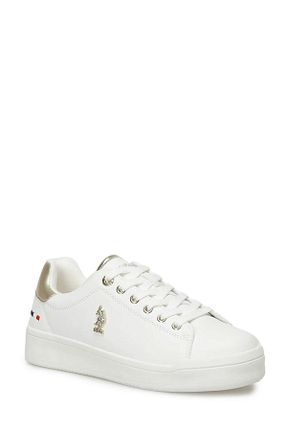 کفش اسنیکر بژ زنانه بند دار U.S. Polo Assn. - کد 818631686