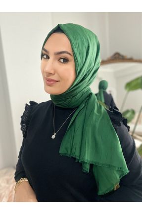 شال سبز زنانه پنبه ای LOSYANA - کد 818730383