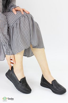 کفش کژوال مشکی زنانه چرم خالص Mammamia - کد 818548675