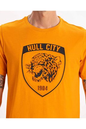 تیشرت زرد مردانه رگولار Hull City - کد 809730819