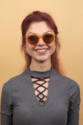 عینک آفتابی نارنجی زنانه UV400 By Donetto - کد 738090172