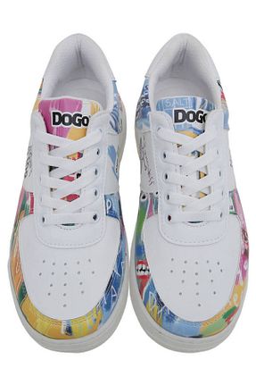 کفش اسنیکر بژ زنانه بند دار Dogo - کد 815587531