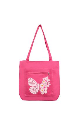 کیف دوشی صورتی زنانه پارچه ای Toz Vintage - کد 819045261