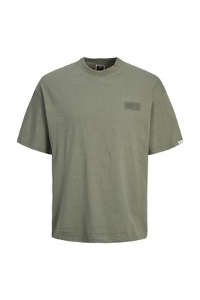 تی شرت خاکی مردانه رگولار تکی کد 805735348