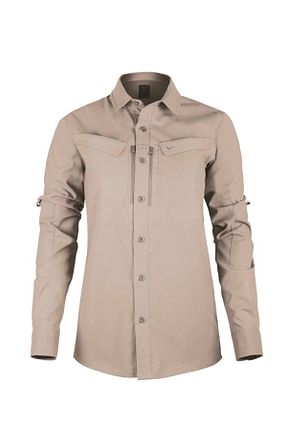 پیراهن قهوه ای زنانه اسلیم فیت VAV WEAR - کد 800005797
