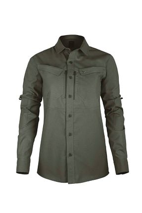پیراهن خاکی زنانه رگولار VAV WEAR - کد 800005550