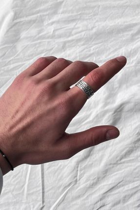 انگشتر جواهر مردانه روکش نقره کد 809938273