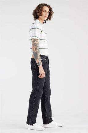 شلوار جین مشکی مردانه پاچه لوله ای کد 148431089