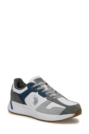 کفش اسنیکر خاکی مردانه بند دار U.S. Polo Assn. - کد 819030261