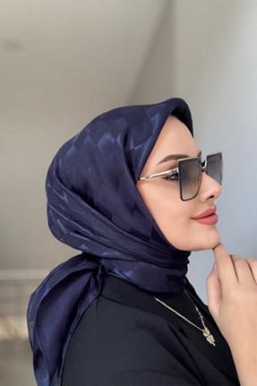 شال سرمه ای زنانه پنبه ای Merve ROSE - کد 819033673