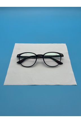 عینک آفتابی مشکی زنانه 50 UV400 استخوان مات مستطیل کد 100382589