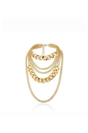 گردنبند جواهر طلائی زنانه کد 819198573