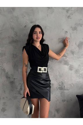 بلوز مشکی زنانه ساده SEVENLINE - کد 819260425