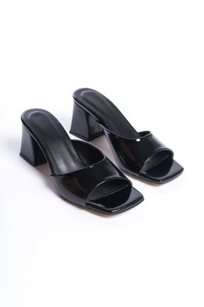 کفش پاشنه بلند کلاسیک مشکی زنانه چرم مصنوعی پاشنه ضخیم پاشنه متوسط ( 5 - 9 cm ) کد 819190941