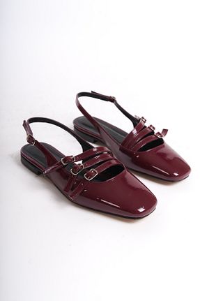 بابت زرشکی زنانه چرم لاکی Santamarina - کد 816187336