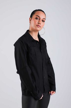 پیراهن مشکی زنانه رگولار VAV WEAR - کد 800005793