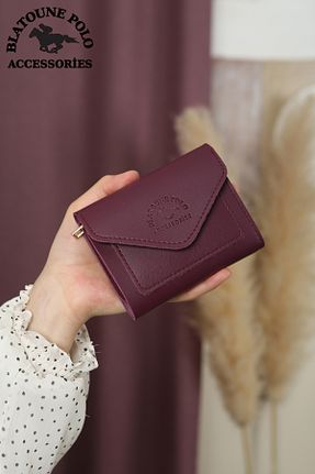 کیف پول بنفش زنانه چرم مصنوعی Blatoune Polo - کد 819336204