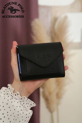 کیف پول مشکی زنانه چرم مصنوعی Blatoune Polo - کد 819336401