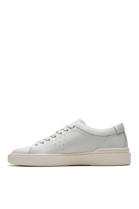 کفش اسنیکر سفید مردانه بند دار CLARKS - کد 819344180