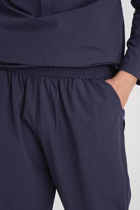 ست بالاتنه و پائین تنه سرمه ای مردانه بافتنی Mercan Hijab - کد 819372179