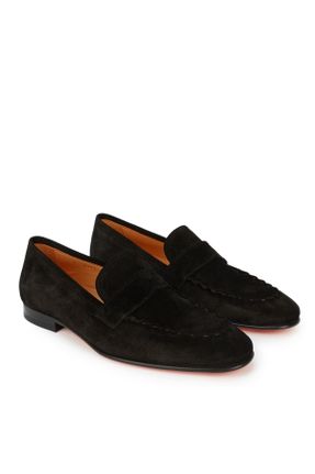 کفش کلاسیک مشکی مردانه جیر پاشنه کوتاه ( 4 - 1 cm ) کد 819370503