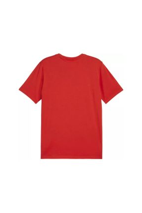 تی شرت قرمز مردانه رگولار یقه گرد پلی استر تکی پوشاک ورزشی کد 819440072