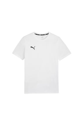 تی شرت سفید مردانه رگولار یقه گرد پلی استر تکی پوشاک ورزشی کد 819440214