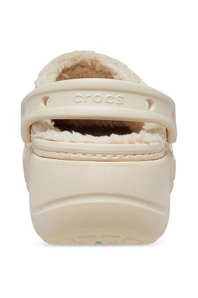 دمپائی بژ زنانه پاشنه تخت Crocs - کد 818413856