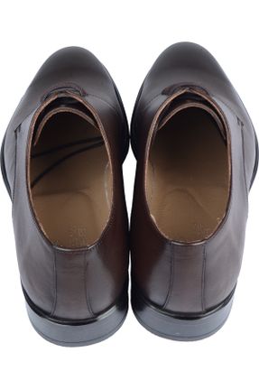 کفش کلاسیک قهوه ای مردانه چرم طبیعی پاشنه کوتاه ( 4 - 1 cm ) پاشنه نازک کد 802617307