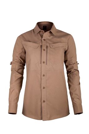 پیراهن بژ زنانه اسلیم فیت VAV WEAR - کد 800005788