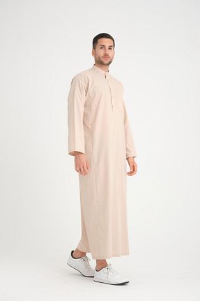 پیراهن بژ مردانه Relaxed Mercan Hijab - کد 819322635
