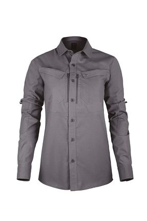 پیراهن طوسی زنانه اسلیم فیت VAV WEAR - کد 800005781