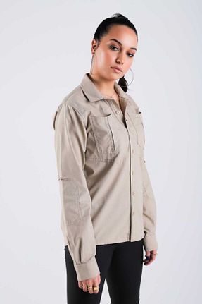 پیراهن بژ زنانه رگولار VAV WEAR - کد 800005822