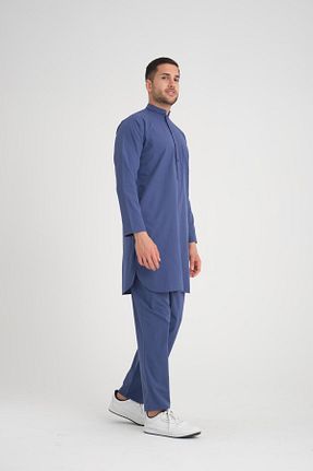 ست بالاتنه و پائین تنه سرمه ای مردانه بافتنی Mercan Hijab - کد 819363897